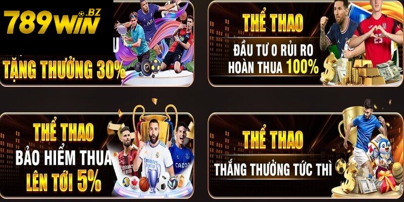 Ưu đãi cực khủng khi đặt cược thể thao tại 789Win